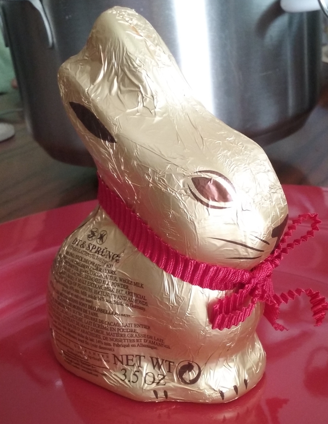 The chocolate bunny is the important part of the meal for a compulsive overeater